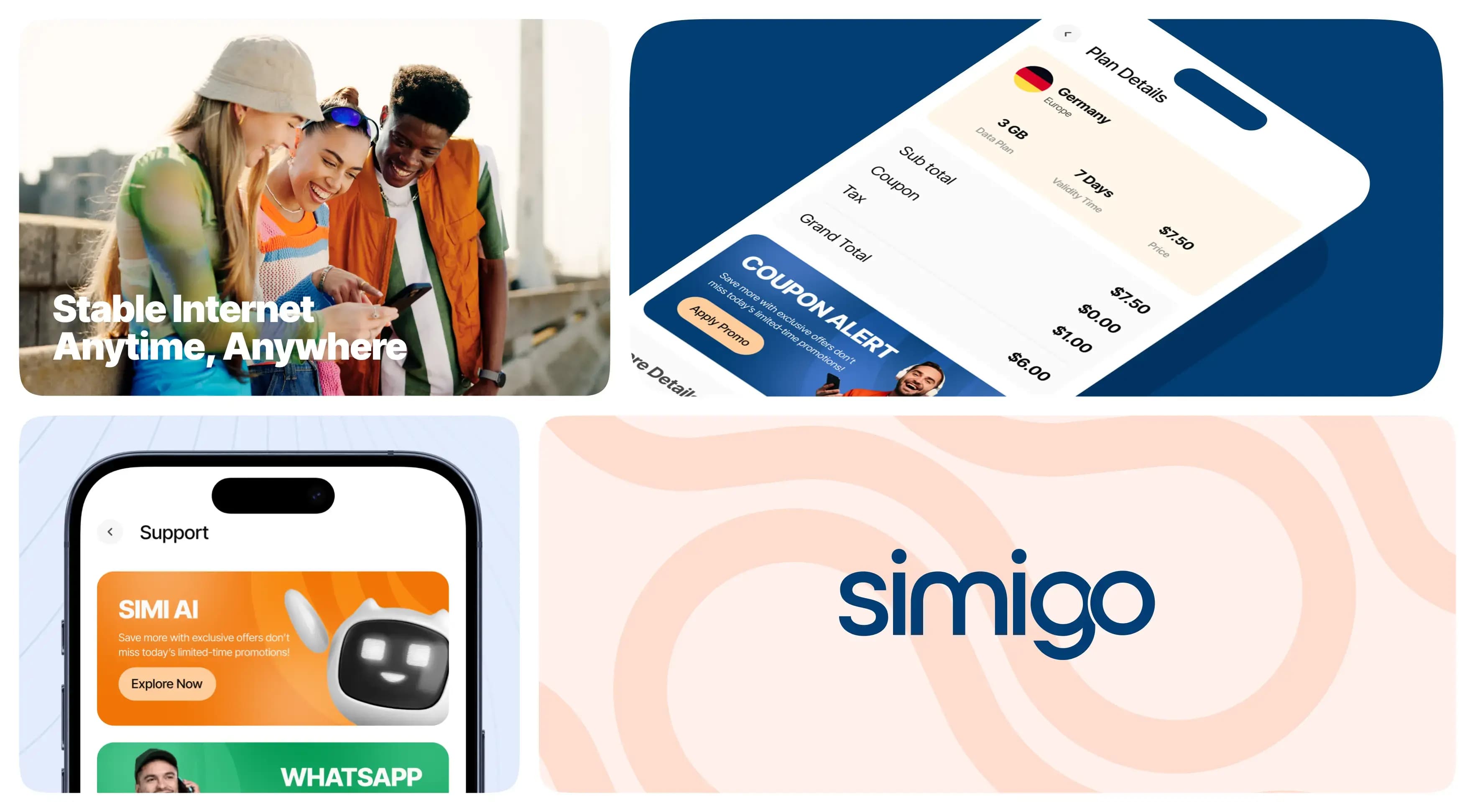 Simigo - A Vibrant eSIM Brand Simigo - A Vibrant eSIM Brand